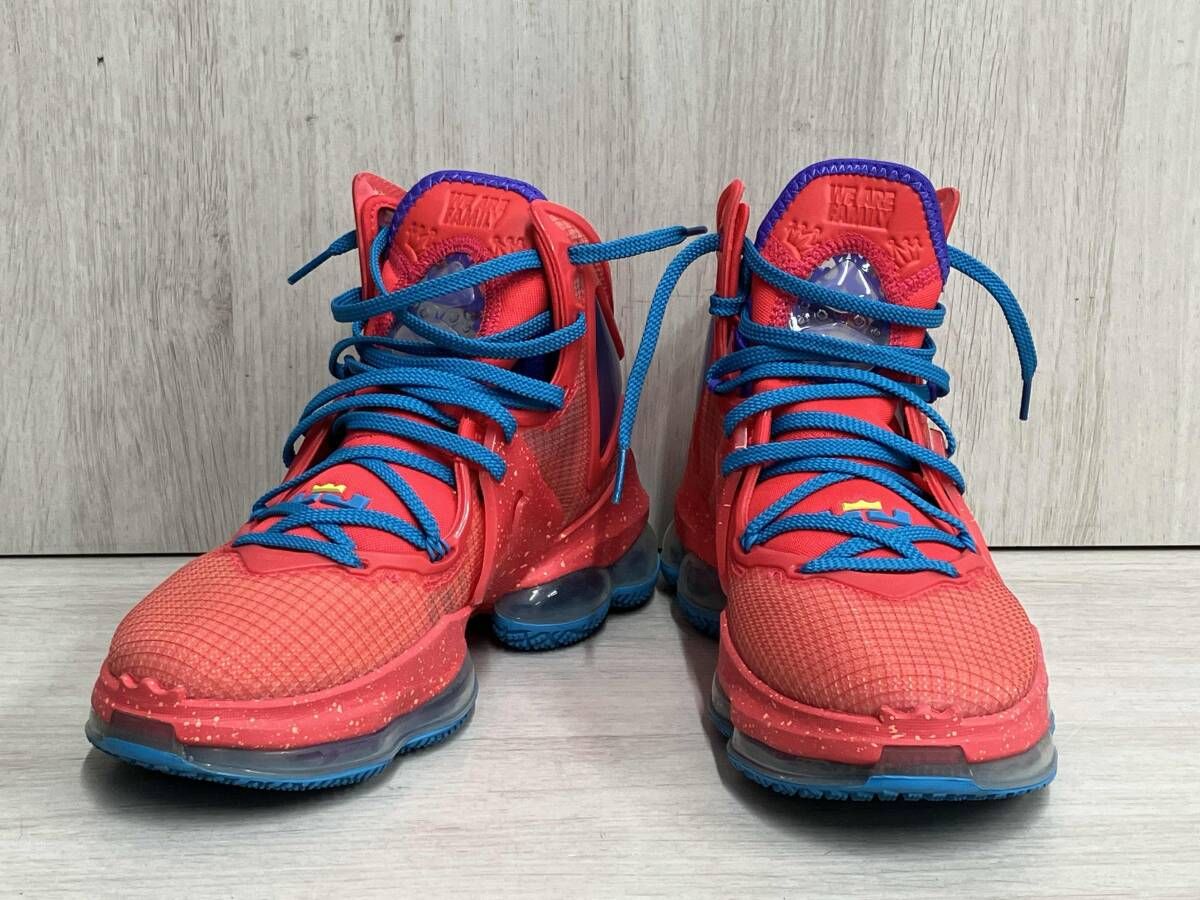 NIKE LeBron 19 King's Crown スニーカー 25.5cm レッド レブロン19 CZ0203－600