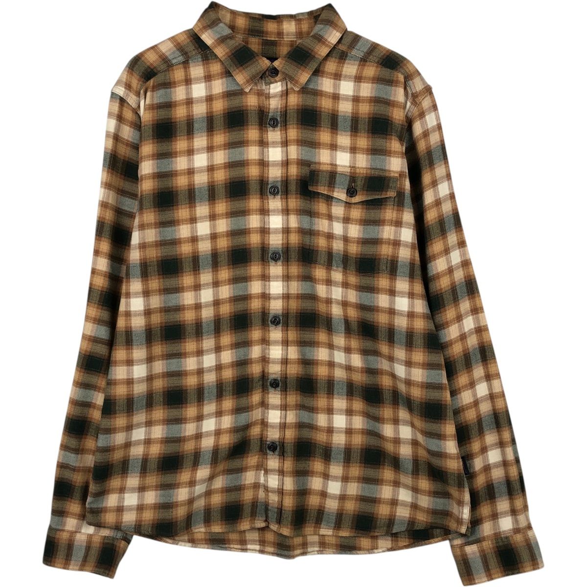 古着 パタゴニア Patagonia ORGANIC COTTON オーガニックコットン ライトウェイトフィヨルドフランネルシャツ 52240FA17 長袖/eaa647214