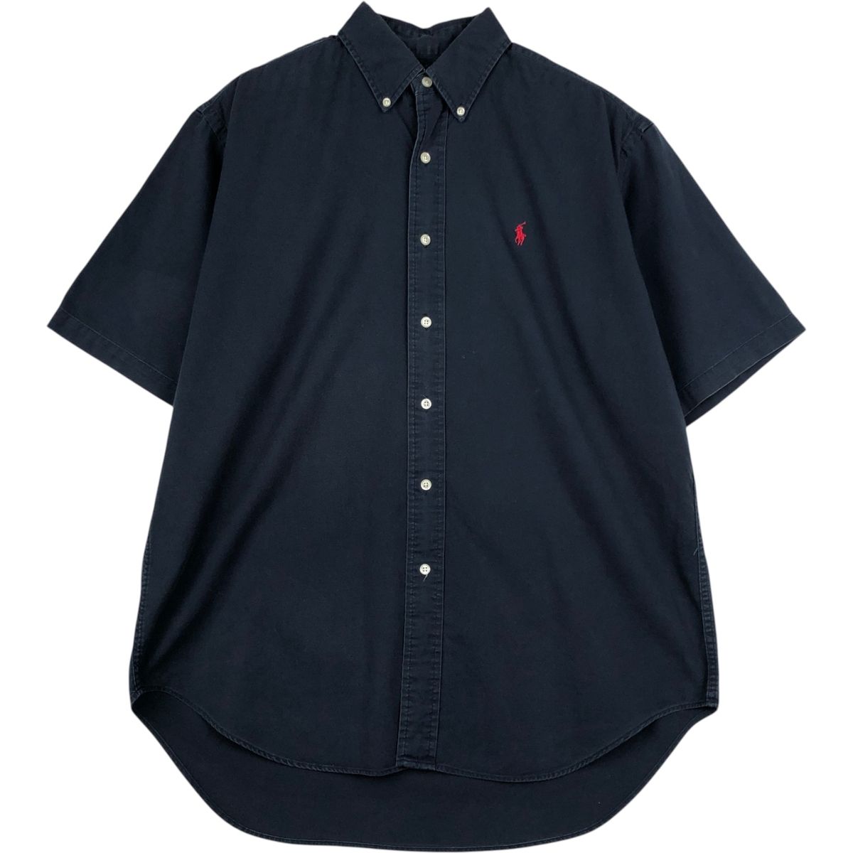 古着 ラルフローレン Ralph Lauren BLAIRE 半袖 ボタンダウンシャツ メンズM相当/eaa648001