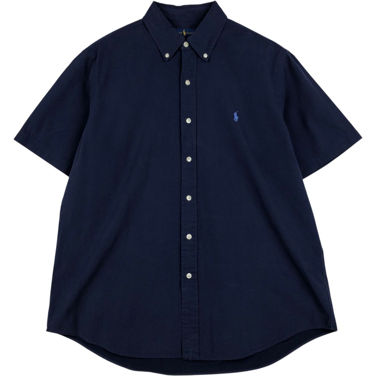 古着 ラルフローレン Ralph Lauren CLASSIC FIT クラシックフィット 半袖 ボタンダウンシャツ メンズL相当/eaa648008