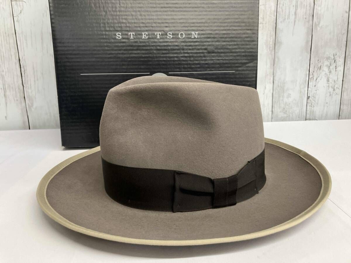 【箱付き】STETSON HATS WHIPPET ハット ステットソン USA製 グレー size7.5