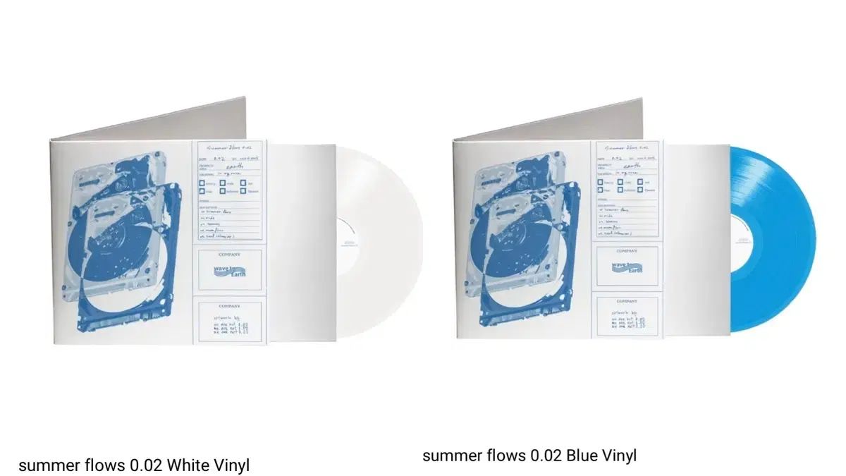ウェーブツアー lp summer flows 0 02 ホワイト/ブルー さようなら