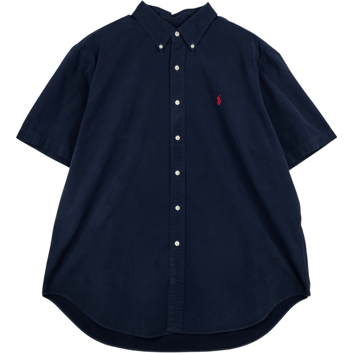 古着 ラルフローレン Ralph Lauren CLASSIC FIT クラシックフィット 半袖 ボタンダウンシャツ メンズXL相当/eaa648011