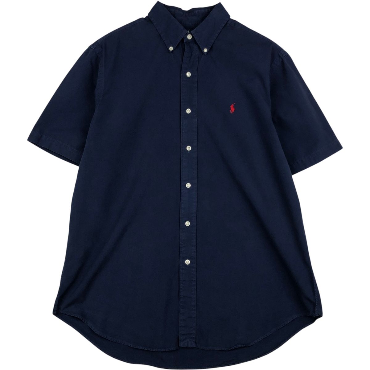 古着 ラルフローレン Ralph Lauren CLASSIC FIT クラシックフィット 半袖 ボタンダウンシャツ メンズL相当/eaa648012