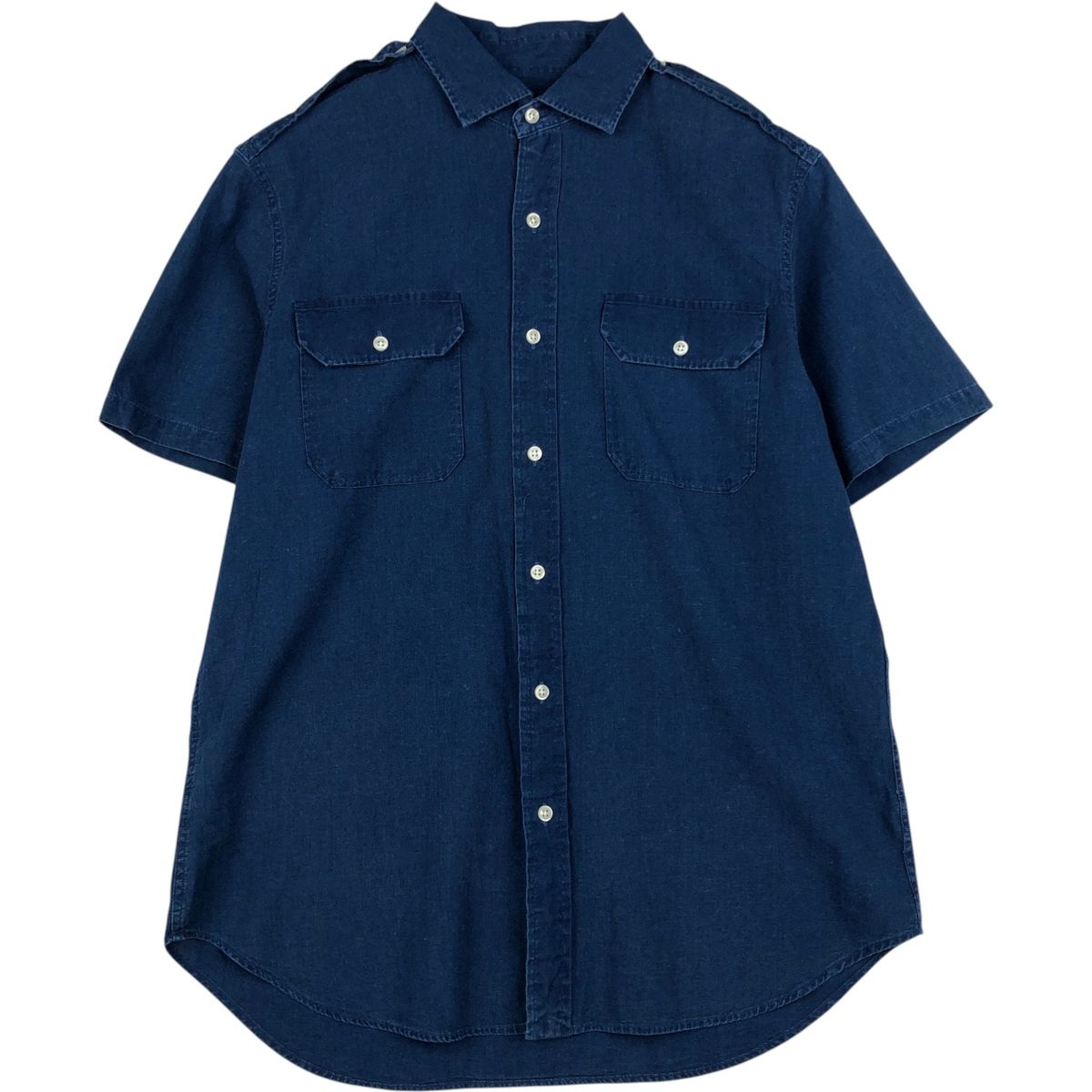 古着 ラルフローレン Ralph Lauren POLO RALPH LAUREN 半袖 コットンシャツ メンズM相当/eaa648017