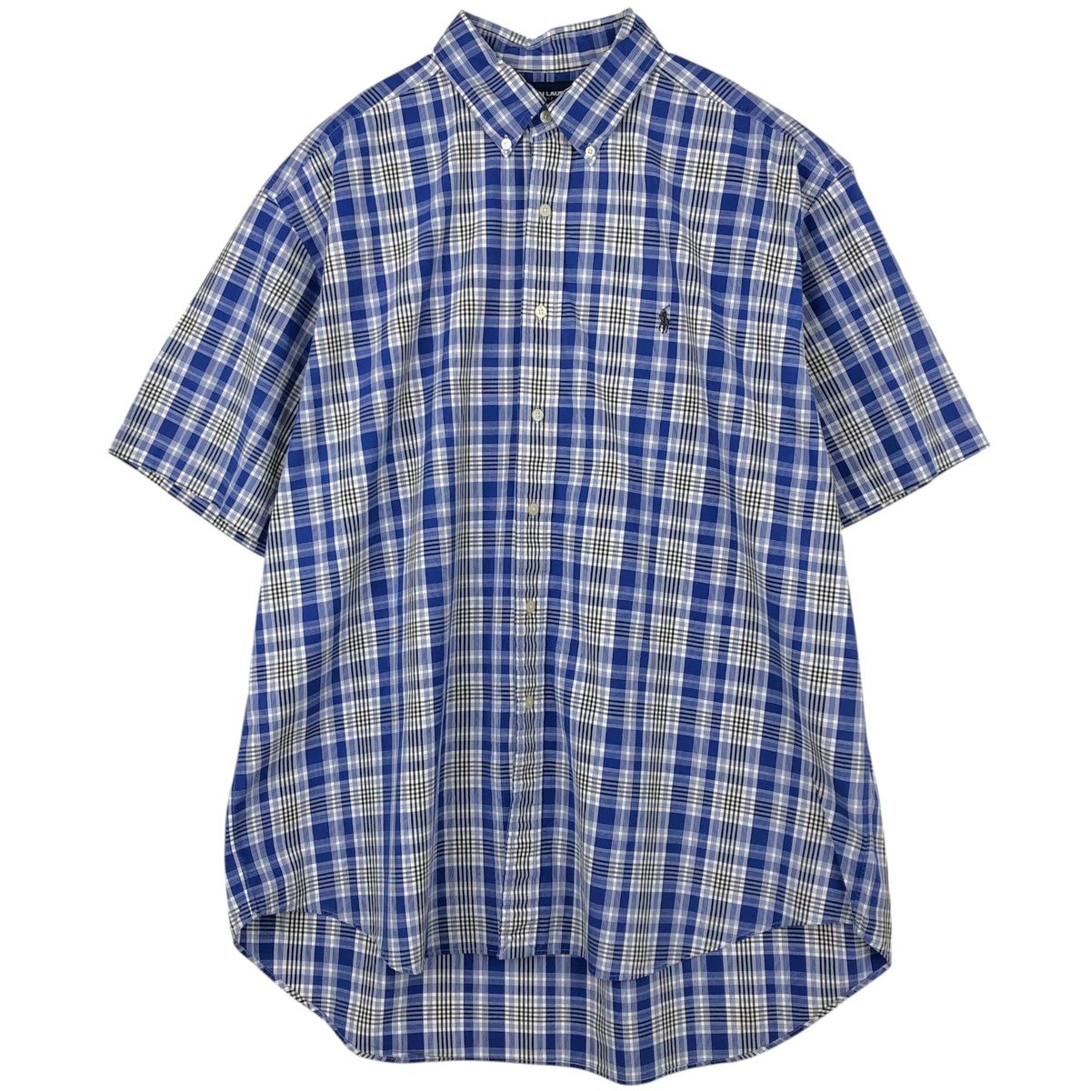 古着 ラルフローレン Ralph Lauren RALPH LAUREN GOLF BLAKE 半袖 ボタンダウン チェックシャツ メンズXL相当/eaa623617