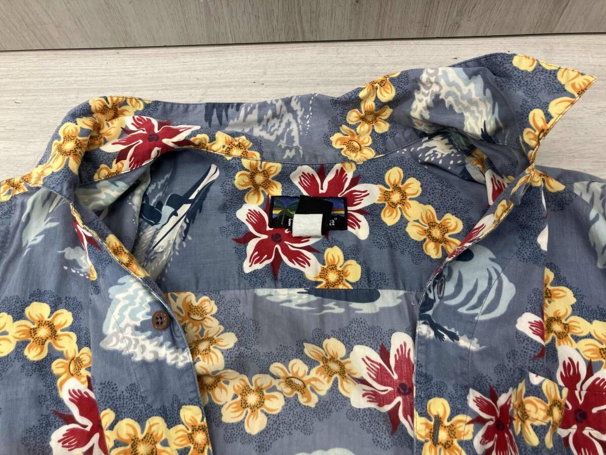 メンズ Patagonia パタゴニア アロハシャツ pataloha Mサイズ ブルー