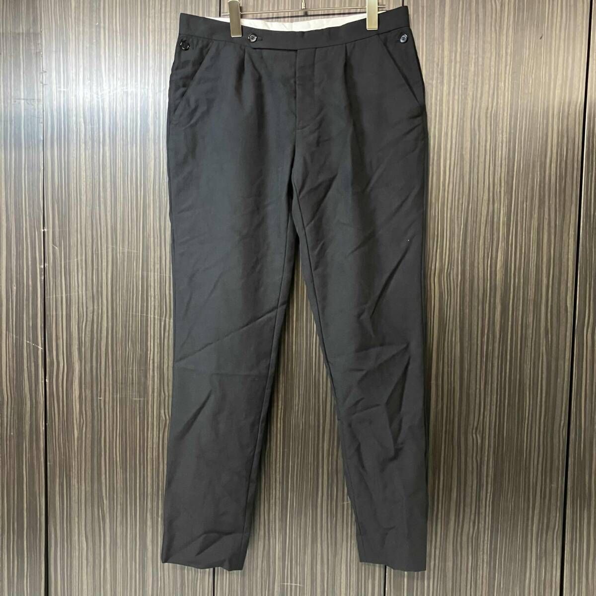 15aw Maison Martin Margiela 10 モヘア混ウールスラックス サイズ50 ブラック メゾンマルタンマルジェラ