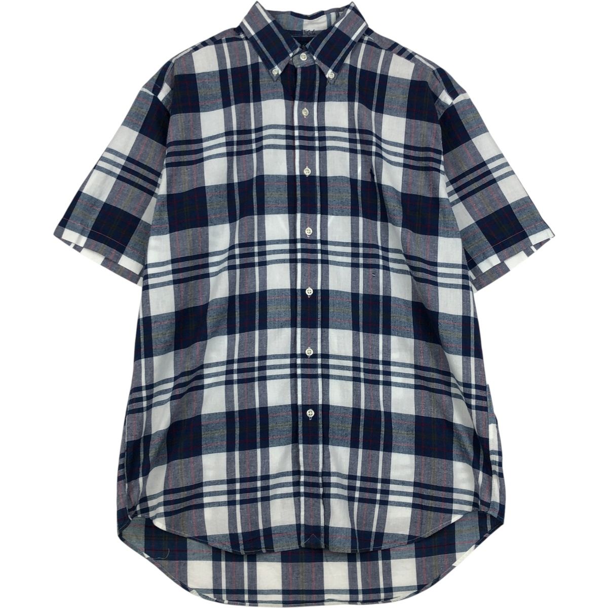 古着 ラルフローレン Ralph Lauren BLAKE 半袖 ボタンダウン チェックシャツ メンズM相当/eaa648018
