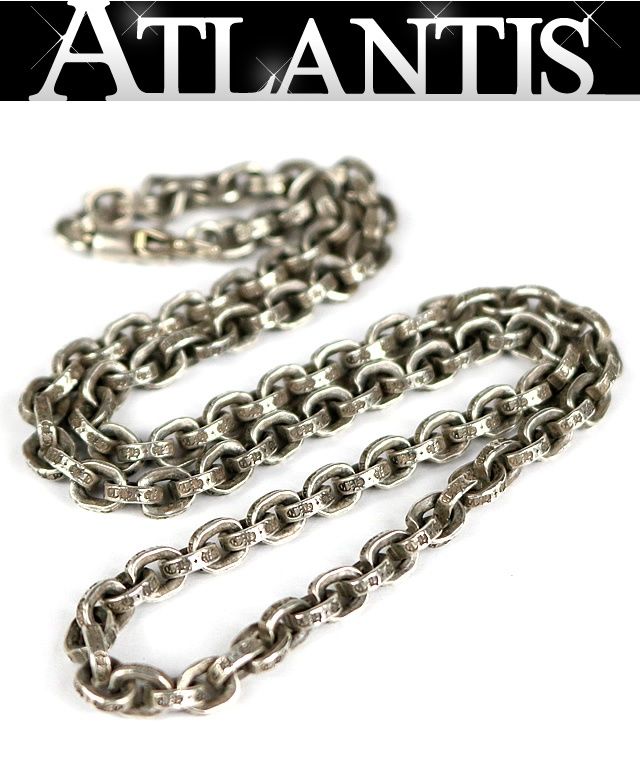 CHROME HEARTS 新宿店 クロムハーツ ペーパーチェーン ネックレス 18インチ メンズ シルバー SV925 31185