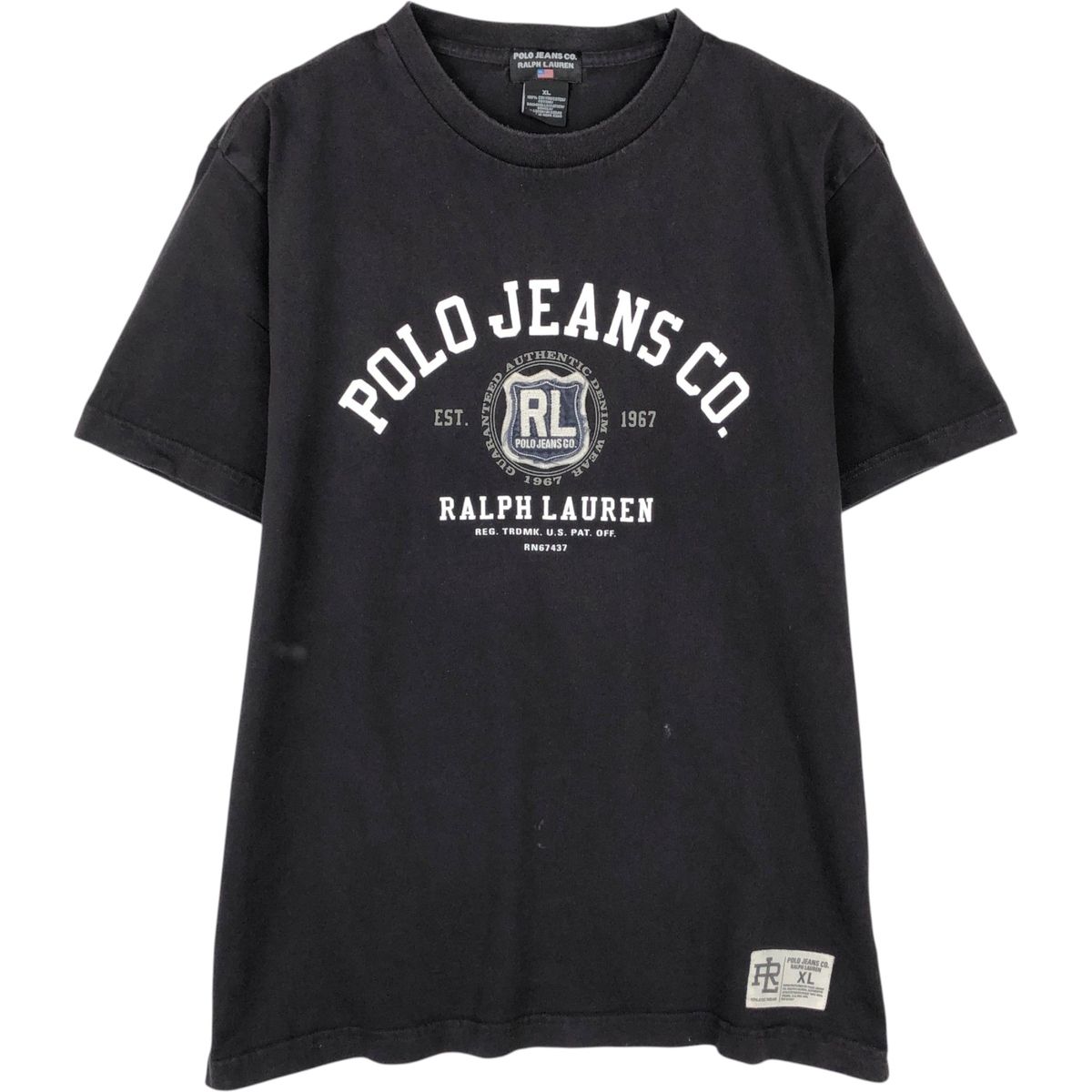 古着 00年代 ラルフローレン Ralph Lauren POLO JEANS COMPANY 半袖 ロゴTシャツ メンズXL相当/eaa622039