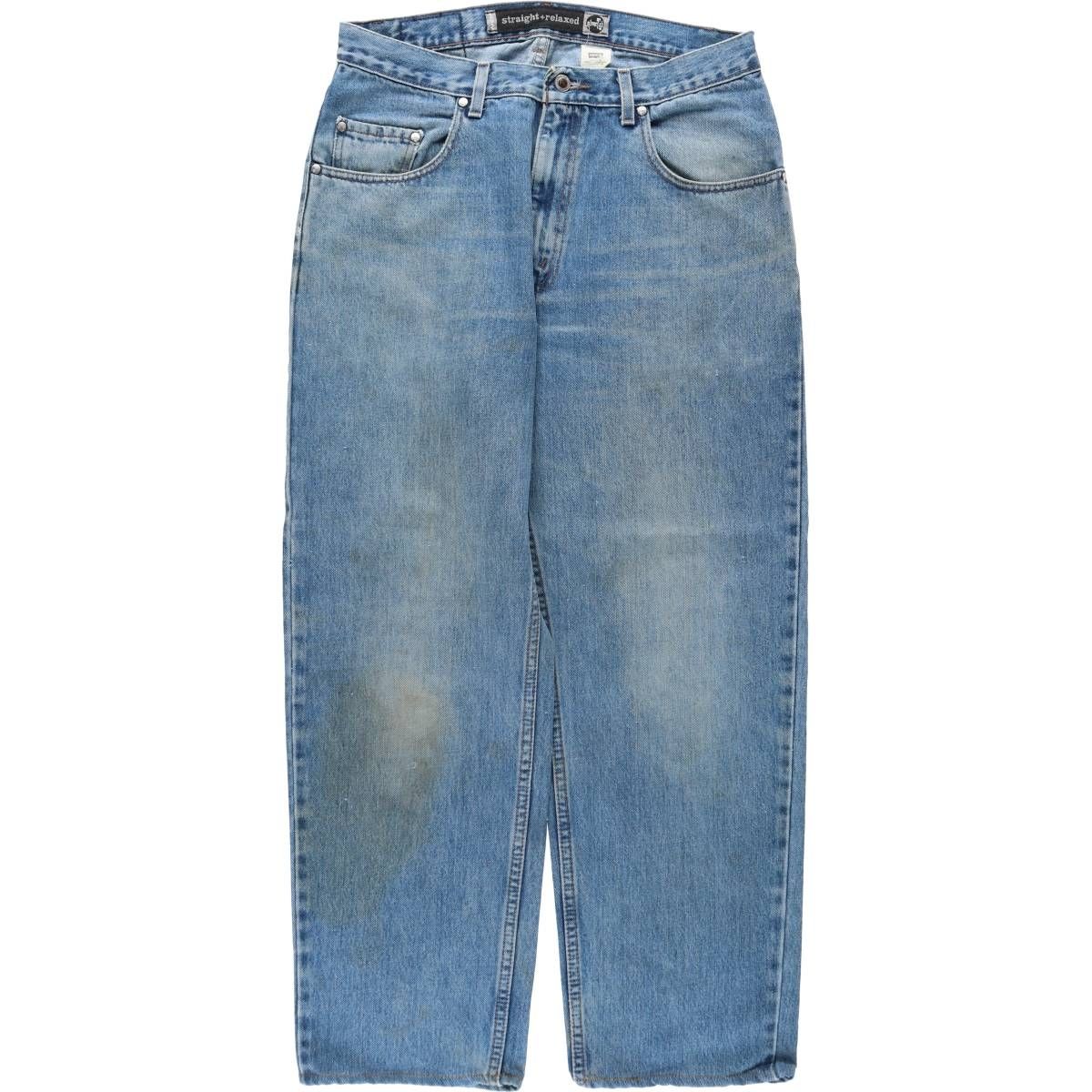 古着 90年代 リーバイス Levi's SILVER TAB シルバータブ STRAIGHT+RELAXED テーパードデニムパンツ メンズw34相当/rab182044