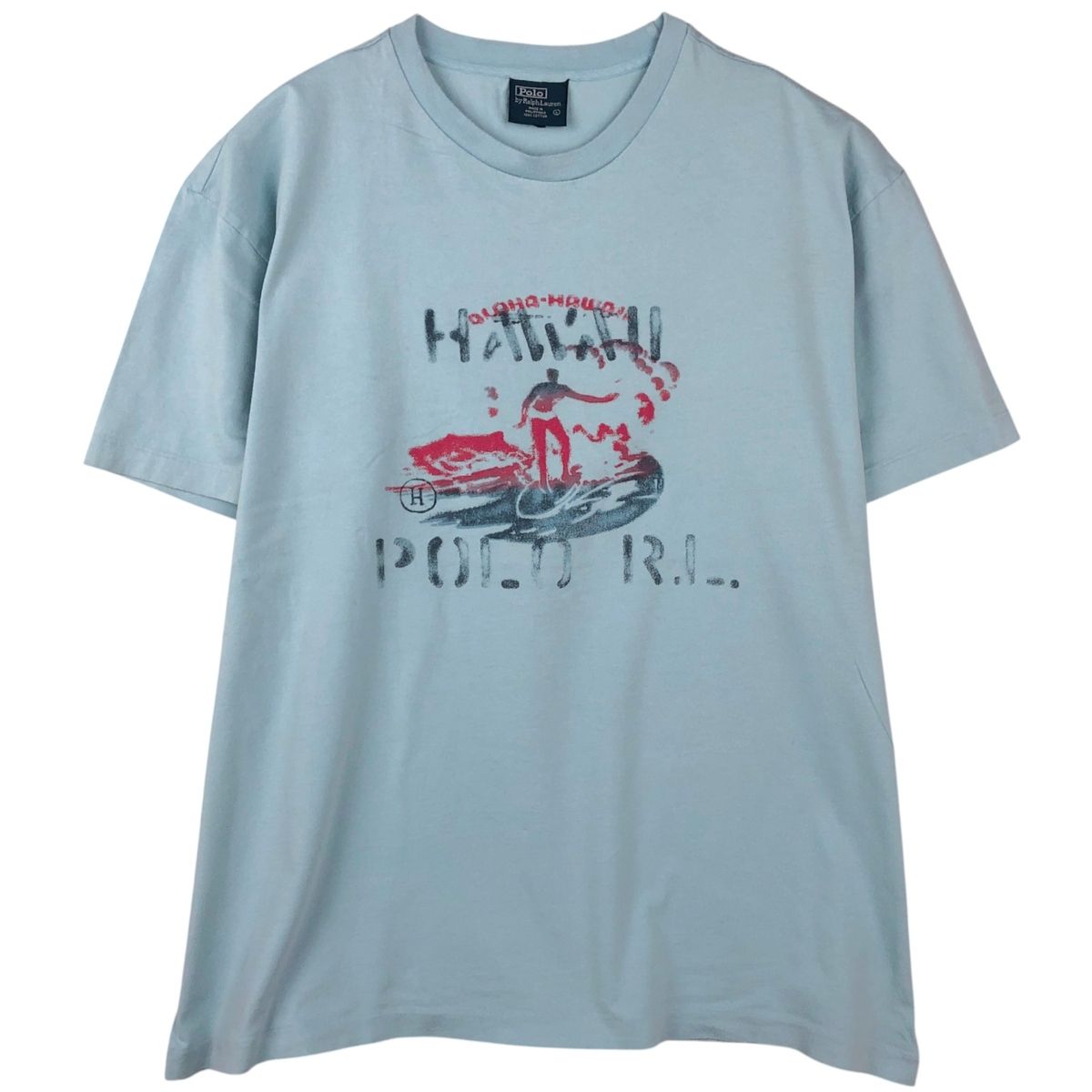 古着 ラルフローレン Ralph Lauren POLO by Ralph Lauren ステンシル 半袖 プリントTシャツ メンズL相当/eaa622041