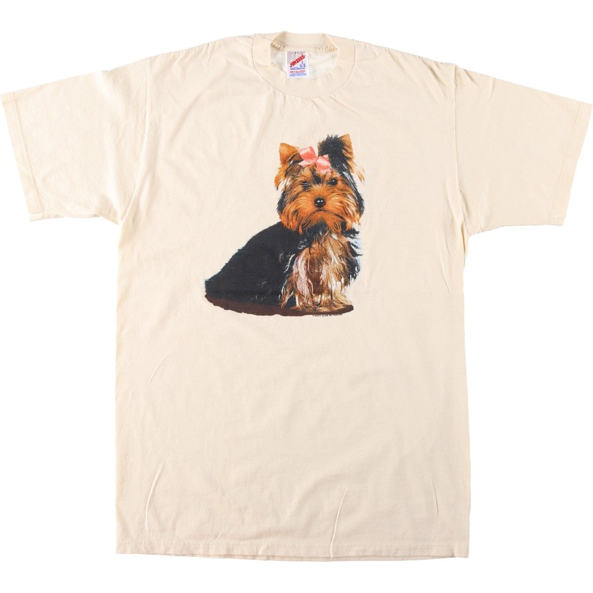 古着 80~90年代 ジャージーズ Jerzees 犬柄 アニマルTシャツ USA製 メンズL相当 ヴィンテージ/eaa623668