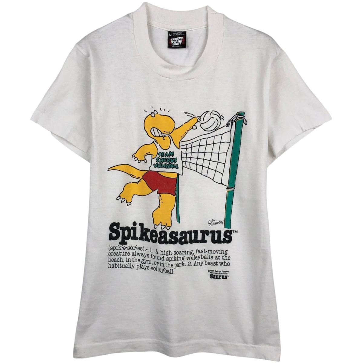 古着 80~90年代 スクリーンスターズ SCREEN STARS メッセージプリントTシャツ USA製 メンズM相当 ヴィンテージ/eaa644554