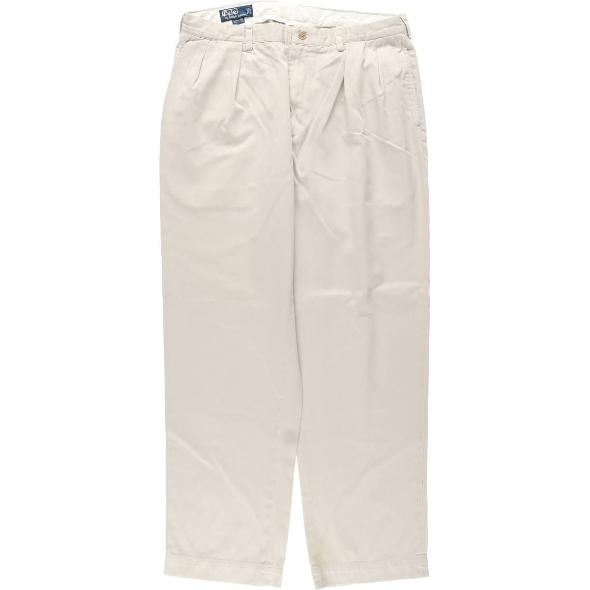 古着 ラルフローレン Ralph Lauren POLO by Ralph Lauren ANDREW PANT ツータック チノパンツ メンズw36相当/eaa622845
