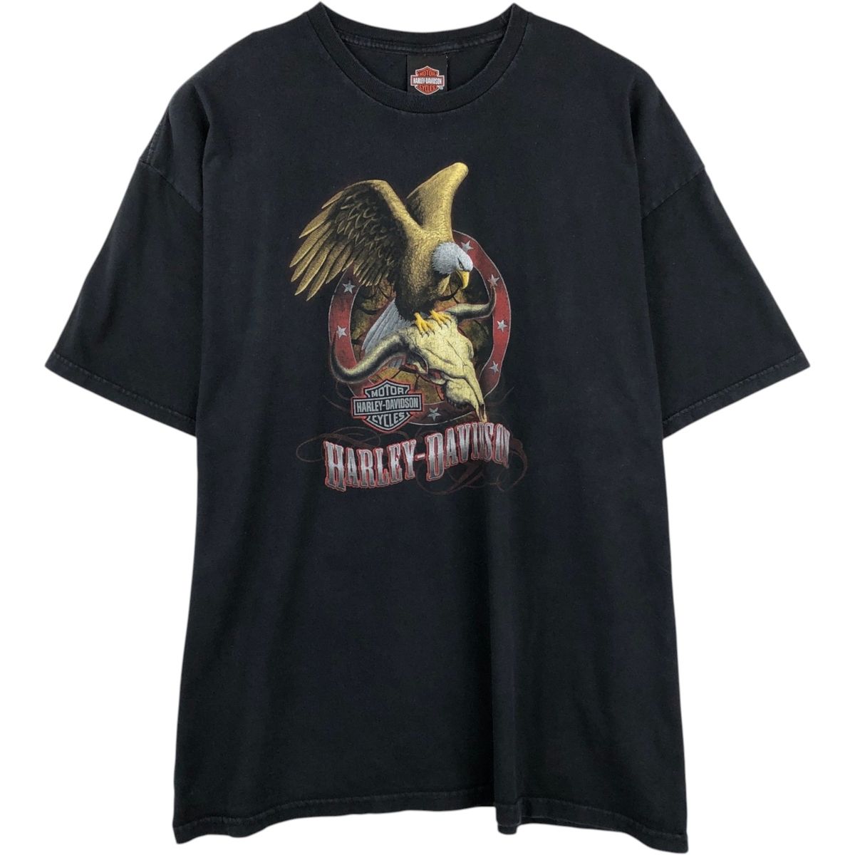 古着 ハーレーダビッドソン Harley-Davidson 鷲柄 イーグル柄 モーターサイクル バイクTシャツ メンズXXL相当/eaa621059