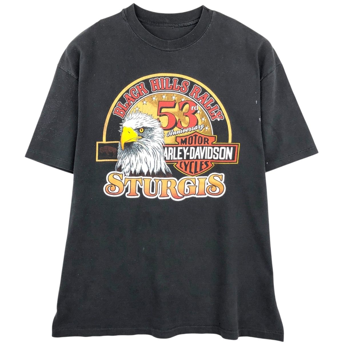 古着 ~90年代 Harley-Davidson ハーレーダビッドソン 鷲柄 イーグル柄 モーターサイクル バイクTシャツ メンズXL相当/evb033638