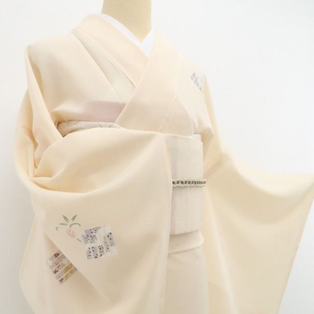 新品・夏訪問着】絽 希少トールサイズ 源氏香 夏着物 正絹 仕付け糸付