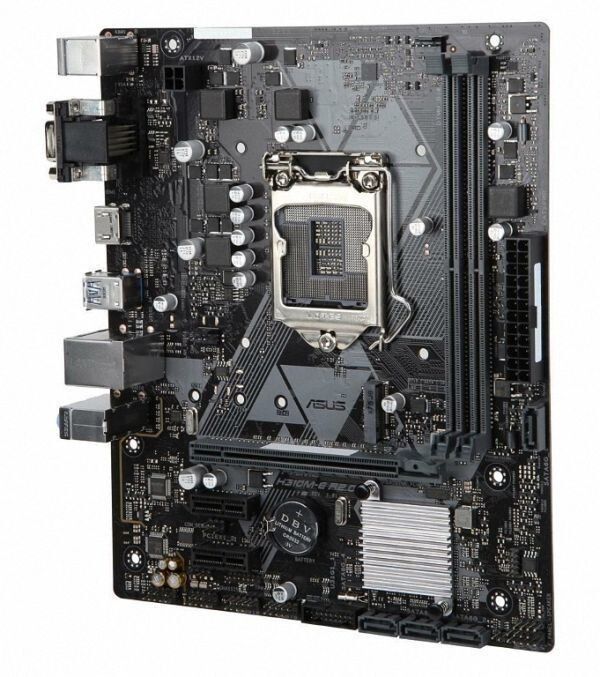 ASUS PRIME H310M-E R2.0 Intel H310 LGA1151 DDR4-2666 32GB M.2 SATA Realtek Gigabit LAN