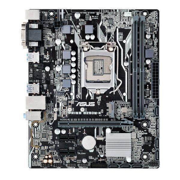 ASUS PRIME B250M-K Intel B250 LGA1151 DDR4-2400 32GB M.2 SATA Realtek Gigabit LAN D-SUB