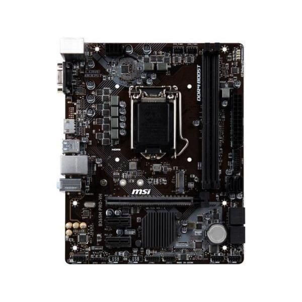MSI B365M Pro-VH Intel B365 LGA1151 DDR4-2666 32GB M.2 SATA Gigabit LAN HDMI DVI-D Motherboard