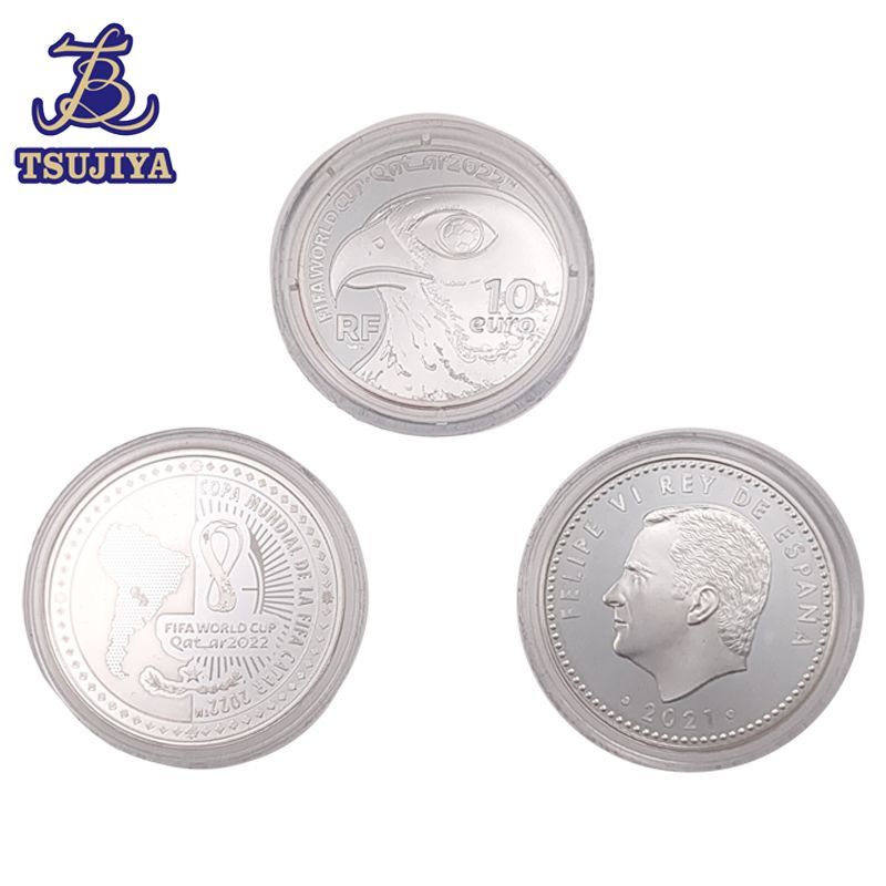 美品 中古A FIFA ワールドカップ 2022 カタール 記念銀貨3枚セット 27g
