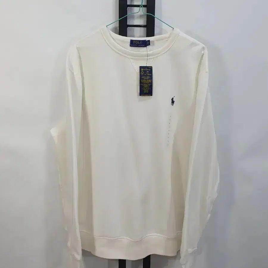 POLO RALPH LAUREN ポロラルフローレン スウェット 起毛 白 新モデルタブ L 新品