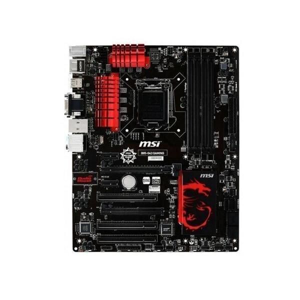 MSI B85-G43 Gaming Intel B85 LGA1150 DDR3-1600 32GB M.2 SATA Killer E2200 LAN HDMI DVI-D Motherboard