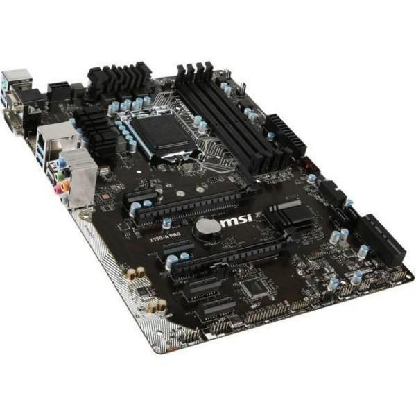 MSI Z170-A Pro Intel Z170 LGA1151 DDR4-3600 64GB M.2 SATA Gigabit LAN DVI-D D-SUB Motherboard