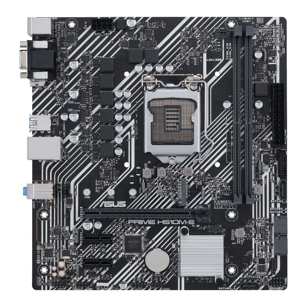 ASUS PRIME H510M-E Intel H510 LGA1200 DDR4-3200 64GB M.2 SATA Intel GbE LAN HDMI Motherboard