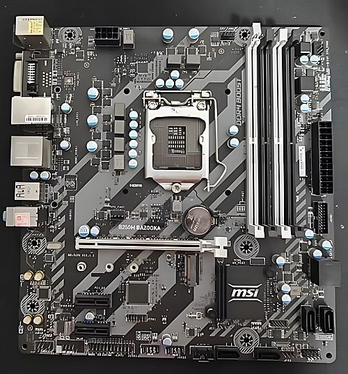 MSI B250M BAZOOKA Intel B250 LGA1151 DDR4-2400 64GB M.2 SATA Realtek Gigabit LAN DVI-D Motherboard