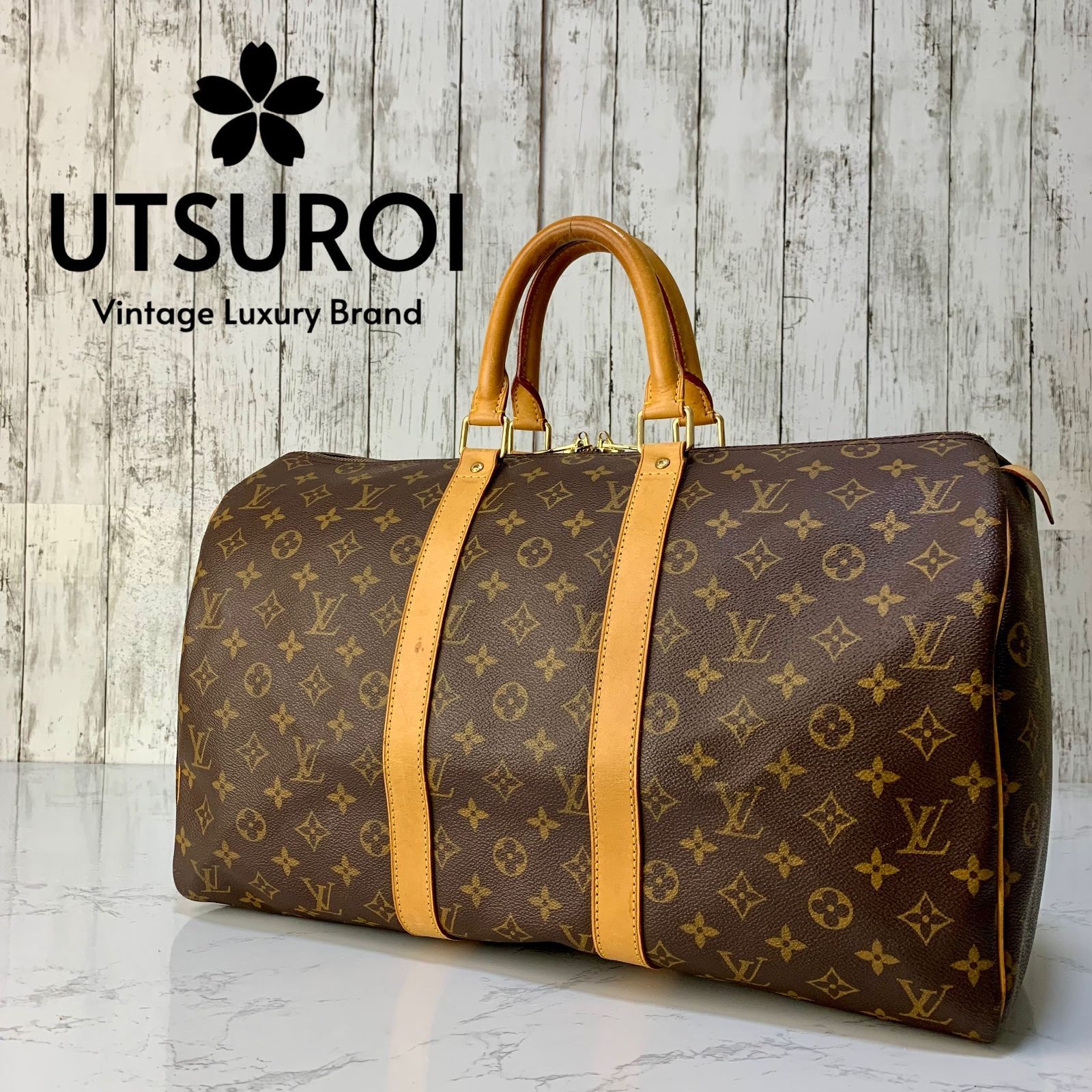 LOUIS VUITTON キーポル 45 モノグラム ボストンバッグ M41428 【状態
