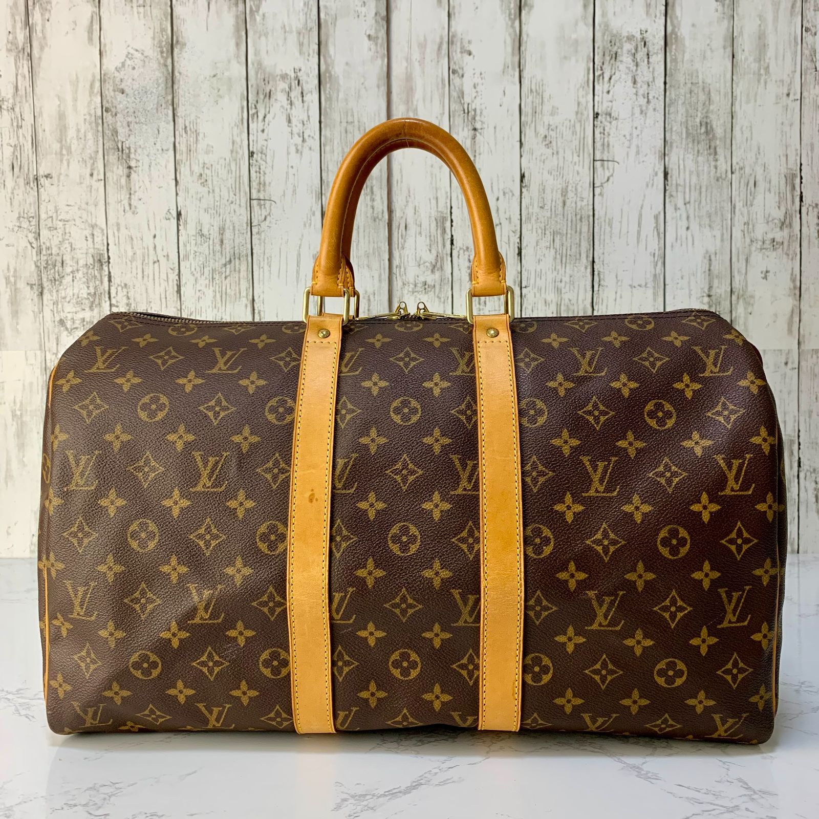 LOUIS VUITTON キーポル 45 モノグラム ボストンバッグ M41428 【状態
