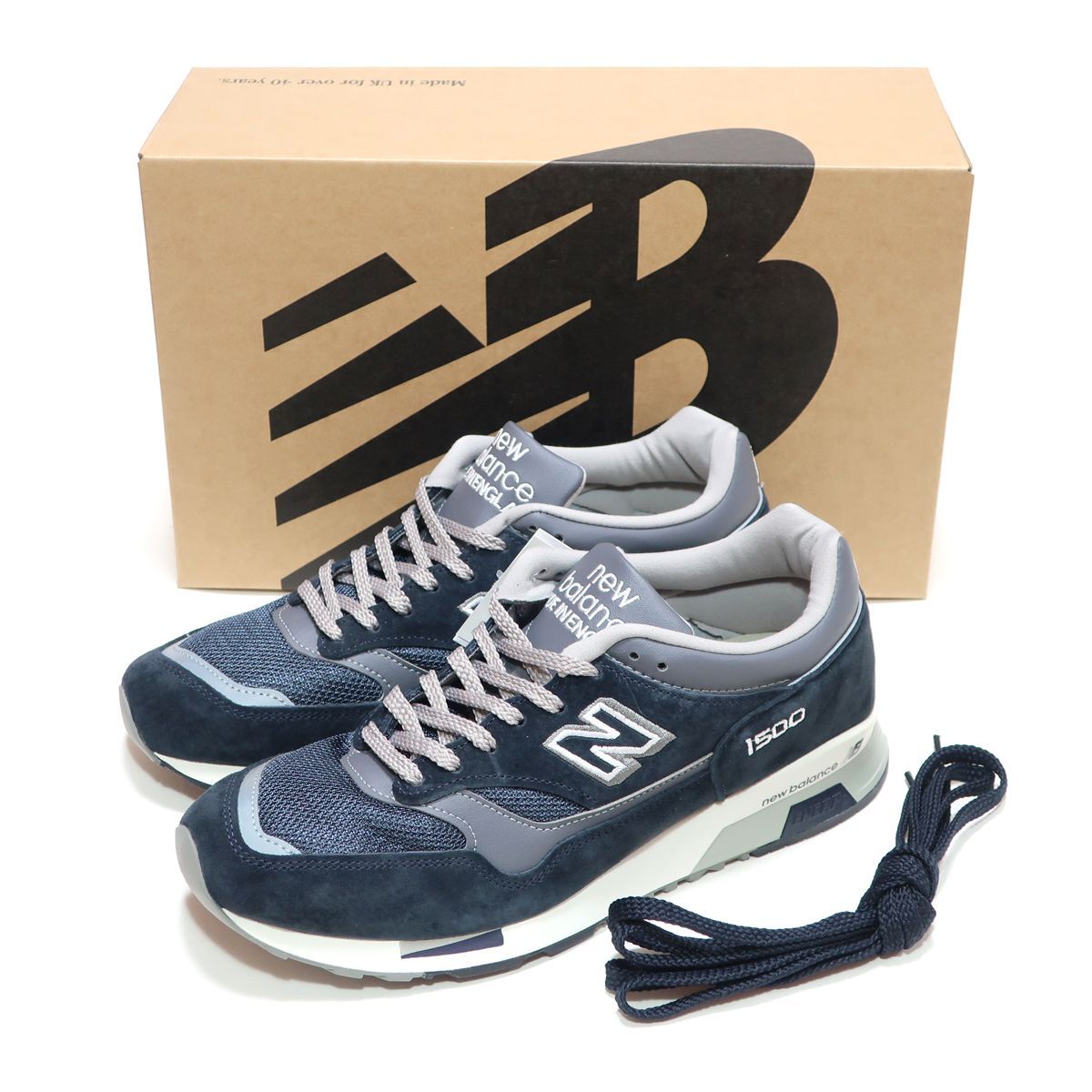 レディースサイズ☆NEW BALANCE U1500PNV MADE IN UK NAVY/GRAY SUEDE ( ニューバランス1500 ネイビー 紺 イギリス製 35周年記念モデル )