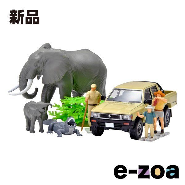 TOMYTEC（トミーテック） #カースナップ29a サファリ2 トヨタ ハイラックス4WDピックアップ ダブルキャブ付属 330561 (2671651)