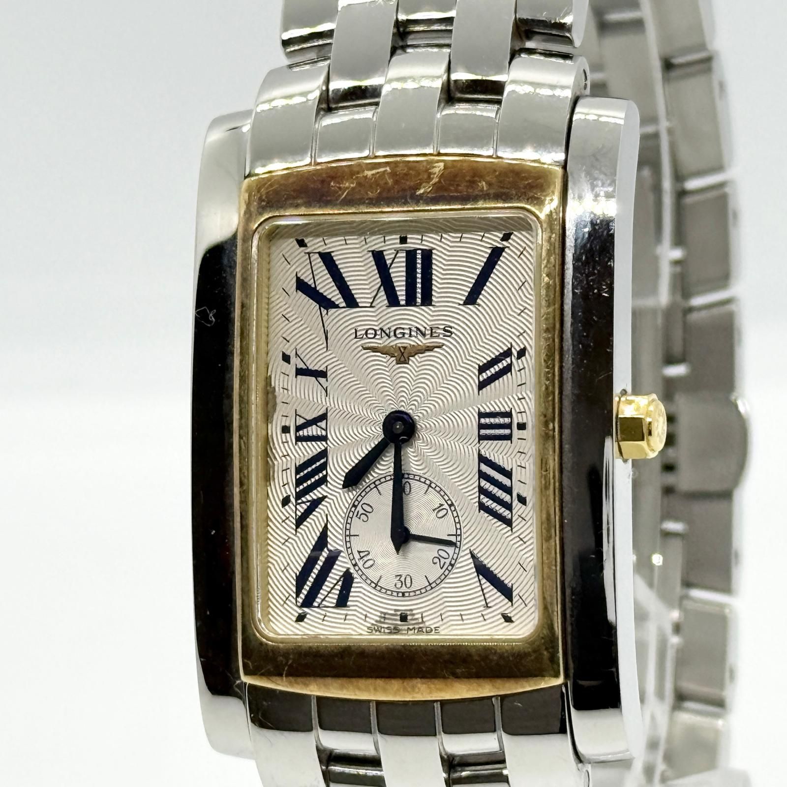 LONGINES ロンジン ドルチェヴィータ L5.655.5 シルバー QZ レディース コンビ 腕時計 稼働品