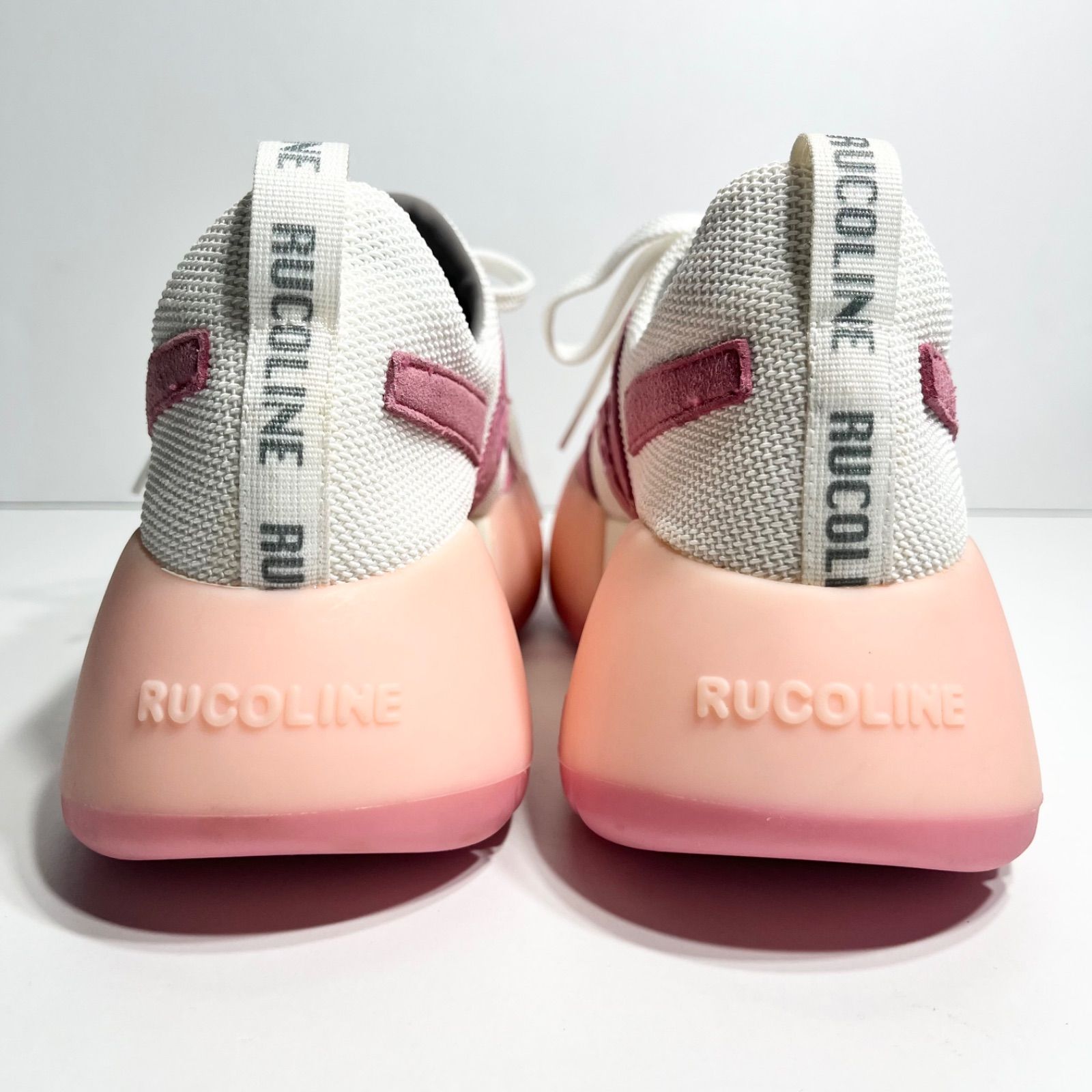極美品】RUCO LINE ルコライン 厚底 ボリュームスニーカー ピンク 35 