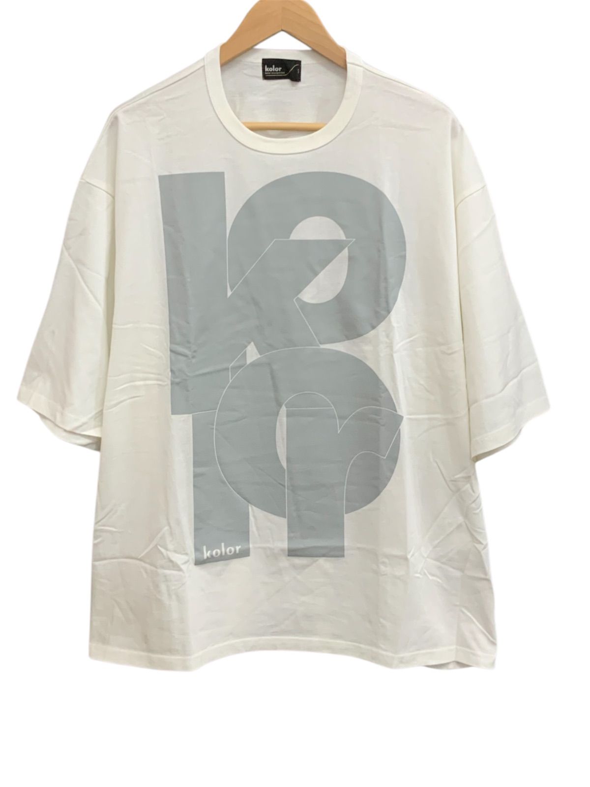 kolor - Tシャツ メルカリ カラー」カタカナロゴやドッキングデザイン 
