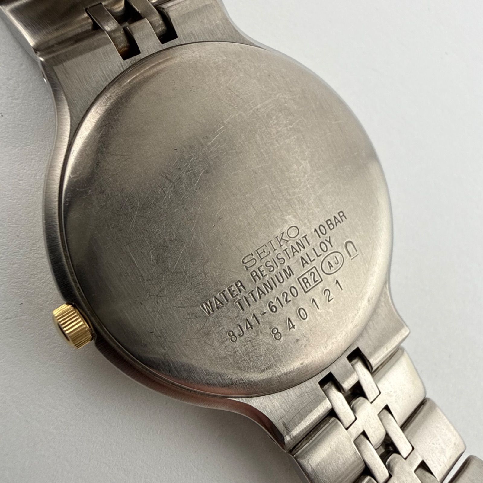 SEIKO 8J41-6120 セイコー DOLCE ドルチェ TITANIUM チタニウム メンズ