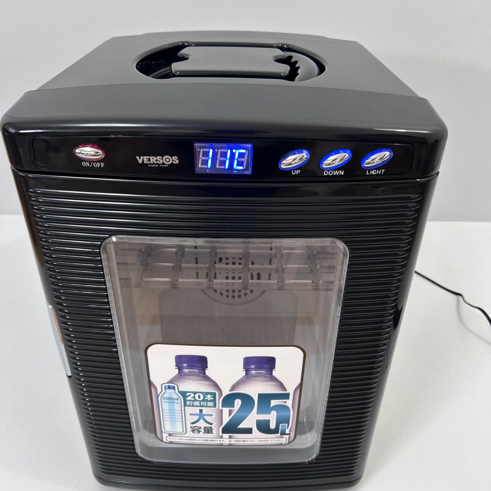 VERSOS 冷温庫 VS-470 ブラック 25L ブラック)冷温庫 冷蔵庫 25L 保冷