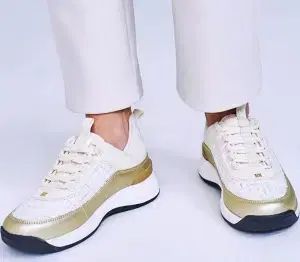 ESCADA(エスカーダ) 白ラベル レディース ツイード スニーカー ベージュ 230 s45