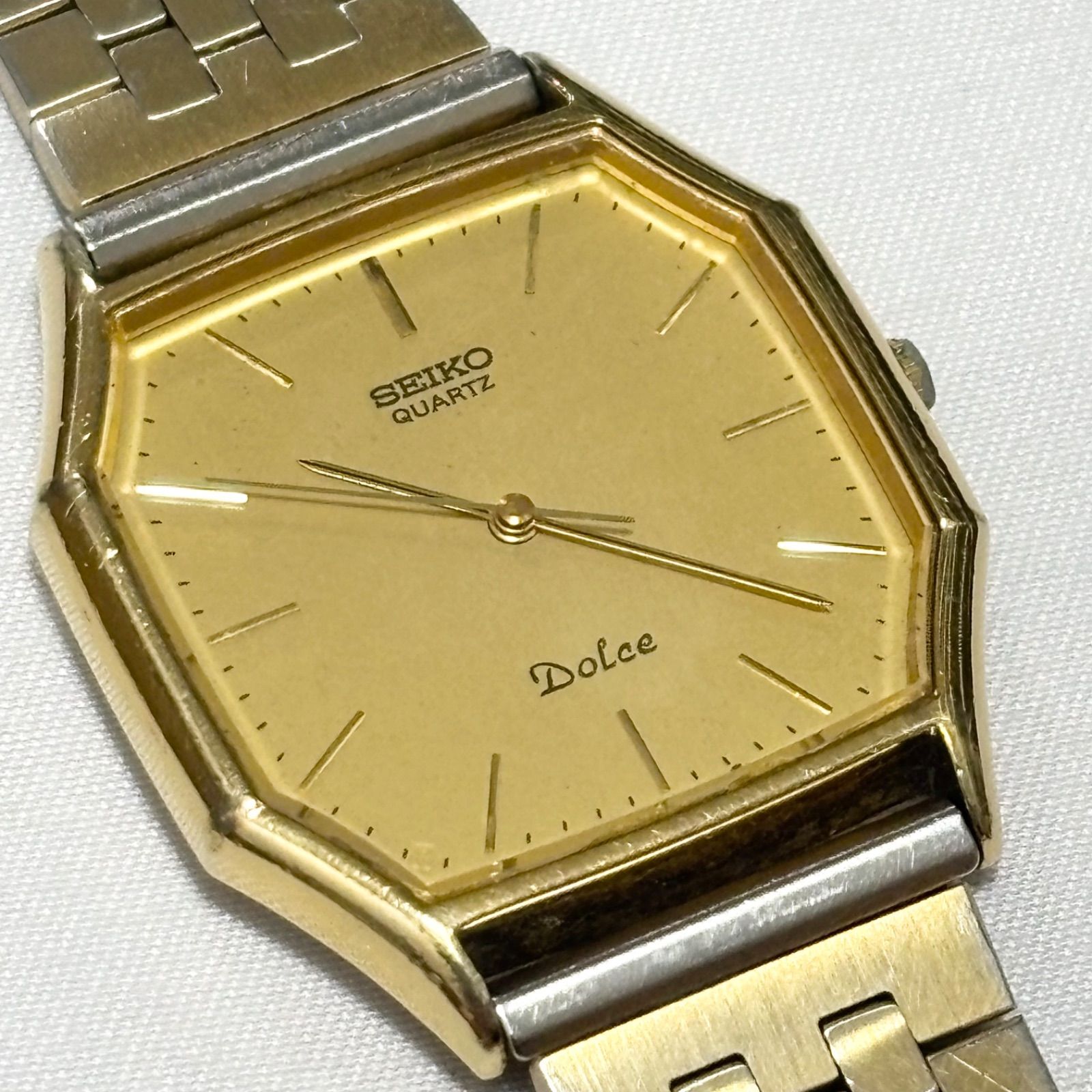 【送料無料】SEIKO/セイコー/Dolce/ドルチェ/9521-5130/ゴールド/クォーツ腕時計/電池切れ/動作未確認/ジャンク品扱い/中古品