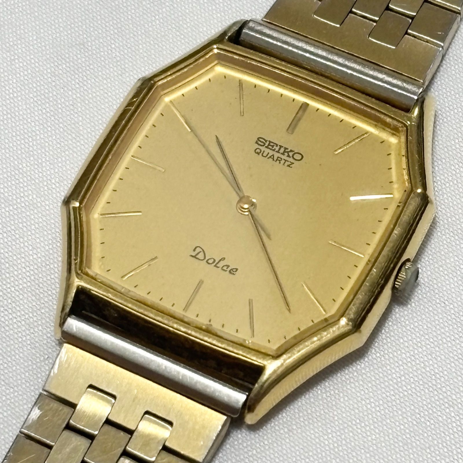 【送料無料】SEIKO/セイコー/Dolce/ドルチェ/9521-5130/ゴールド/クォーツ腕時計/電池切れ/動作未確認/ジャンク品扱い/中古品