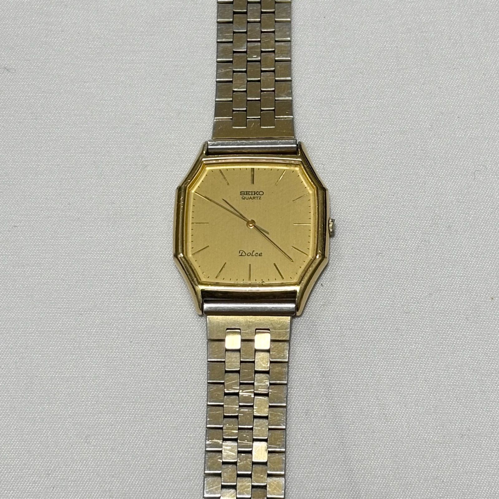 【送料無料】SEIKO/セイコー/Dolce/ドルチェ/9521-5130/ゴールド/クォーツ腕時計/電池切れ/動作未確認/ジャンク品扱い/中古品