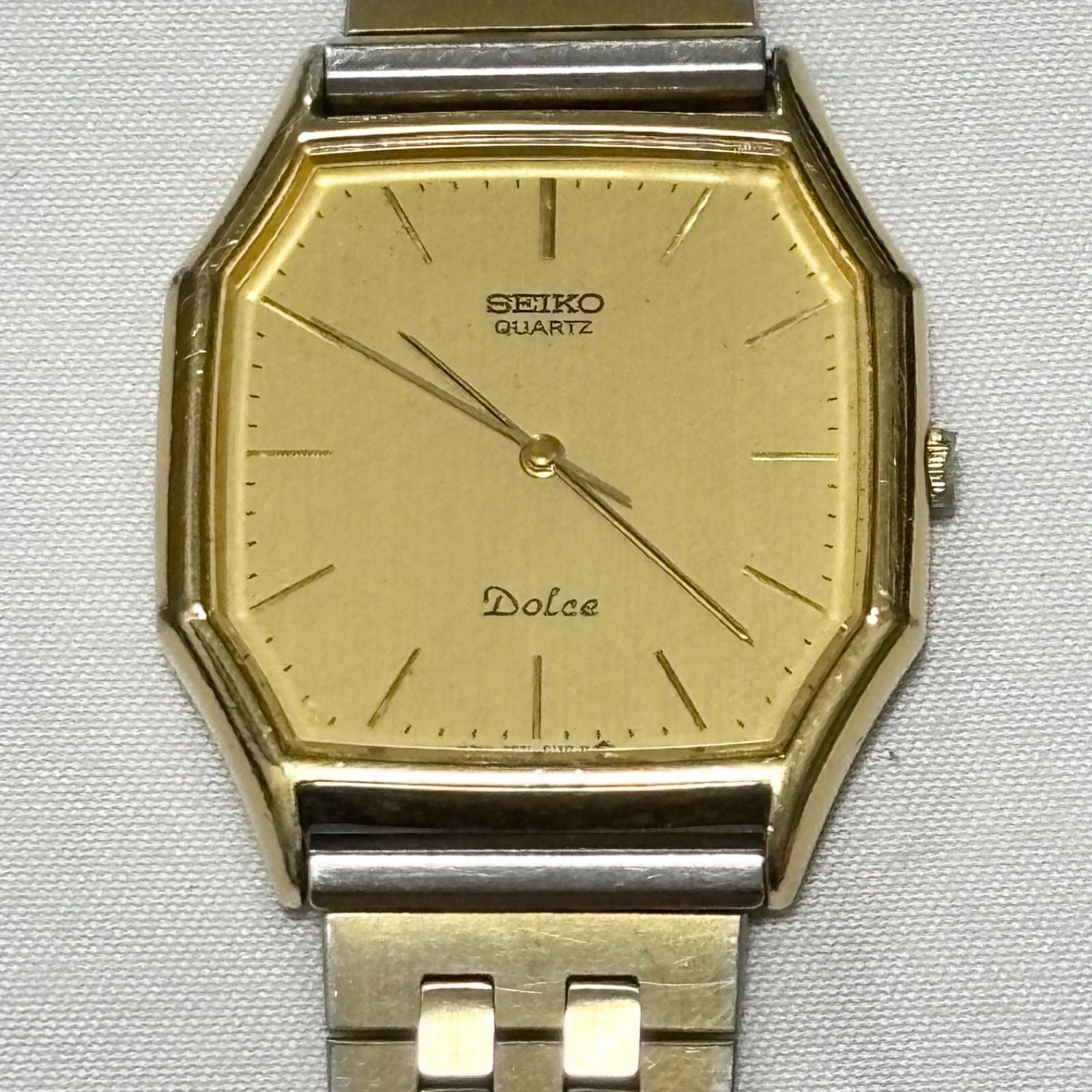 【送料無料】SEIKO/セイコー/Dolce/ドルチェ/9521-5130/ゴールド/クォーツ腕時計/電池切れ/動作未確認/ジャンク品扱い/中古品