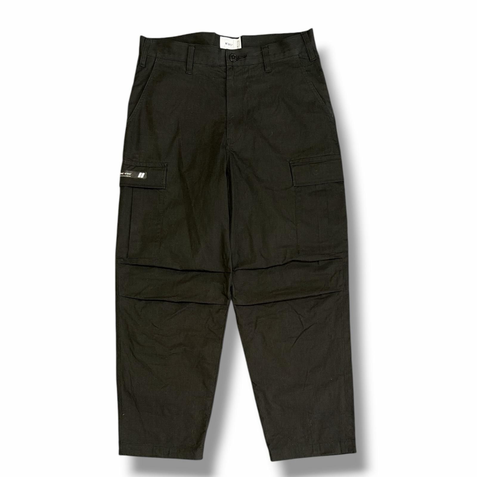 WTAPS ミリタリー トラウザーズ ブラック カーゴ パンツ サイズ02 WTAPS 22AW JUNGLE STOCK/TROUSERS ジャングル ストック トラウザーズ