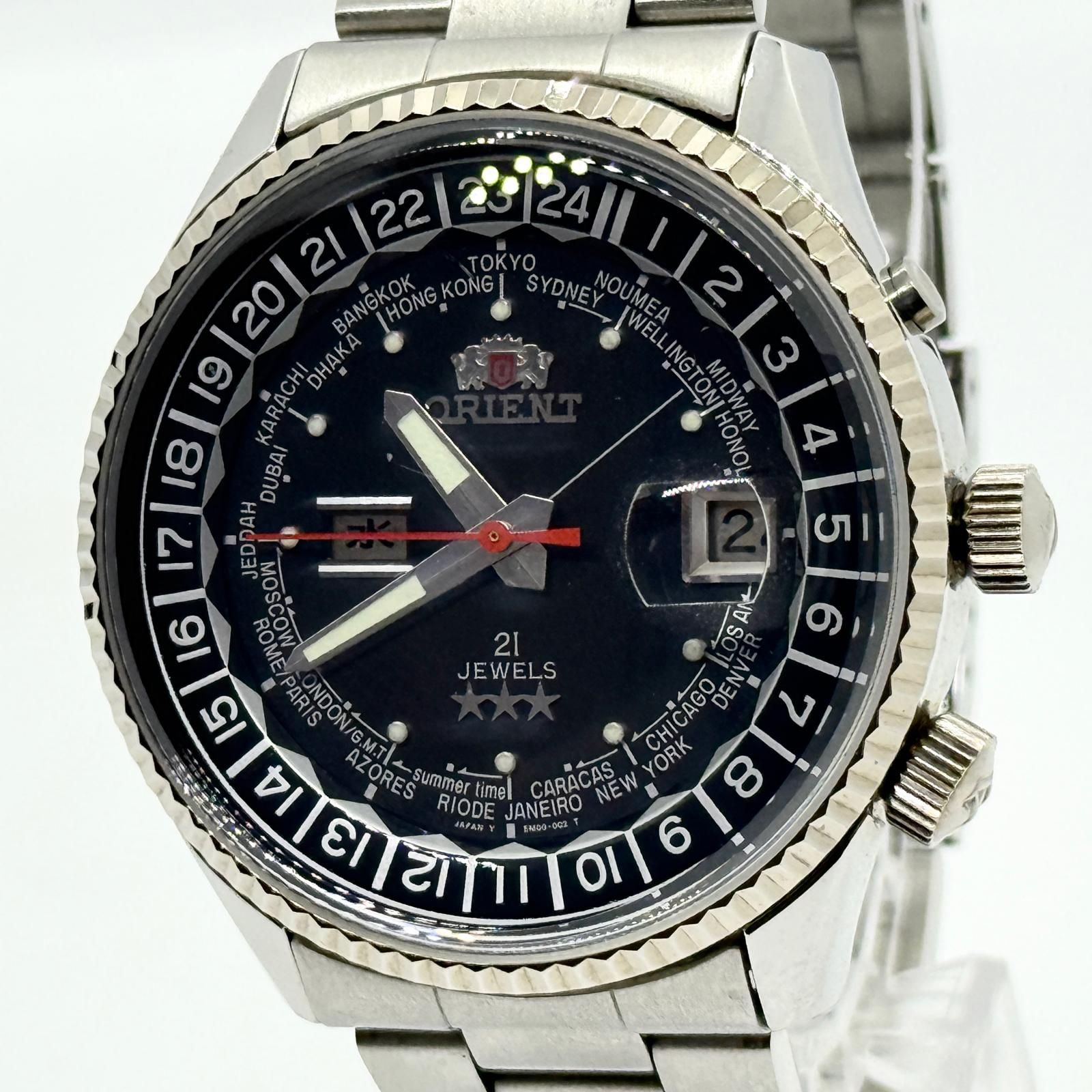 ORIENT オリエント キングマスター EM00-C1 ブラック AT メンズ 腕時計