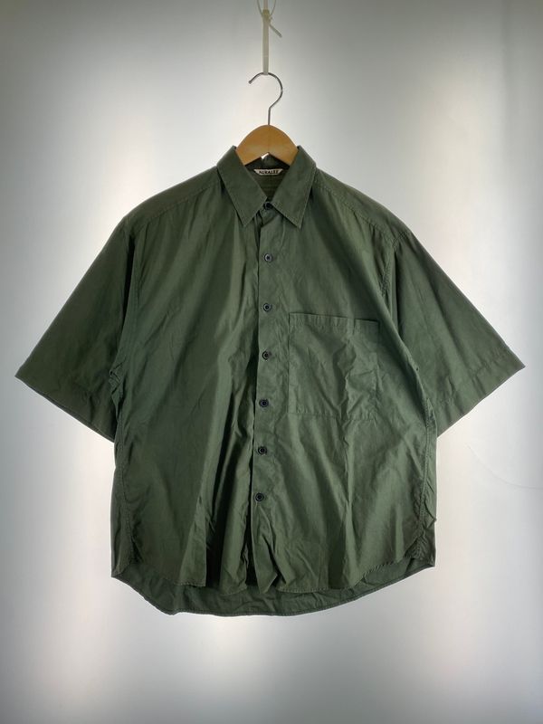 【中古品】 AURALEE オーラリー WASHED FINX TWILL HALF SLEEVED BIG SHIRTS A85503TN ウォッシュド フィンクス ツイル ハーフ スリーブド ビッグ シャツ【140-260612-em-15-min】