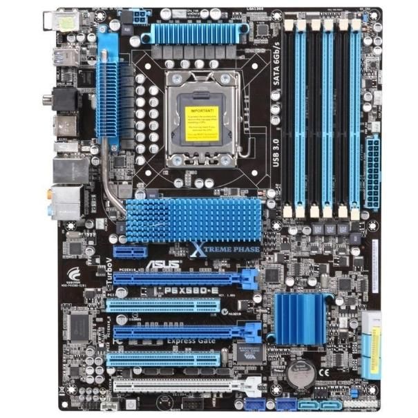 ASUS P6X58D-E Intel X58 LGA1366 DDR3-2000 24GB SATA Gigabit LAN Optical S PDIF